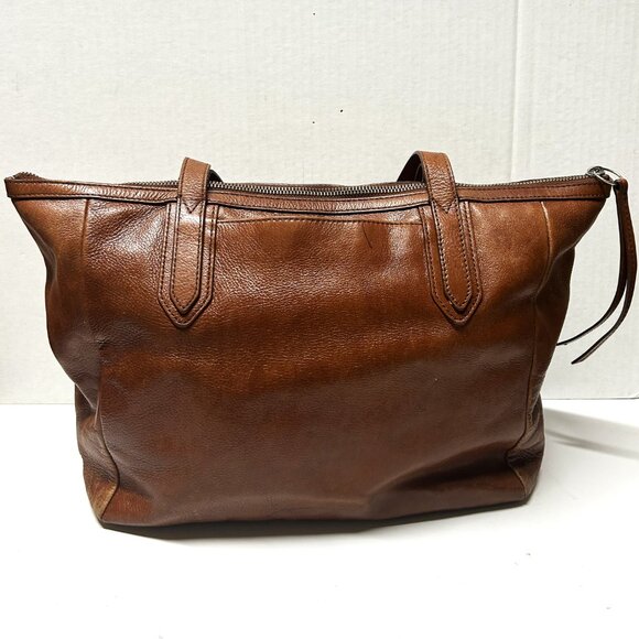 Fossil brown leather tote - Picture 5 of 8